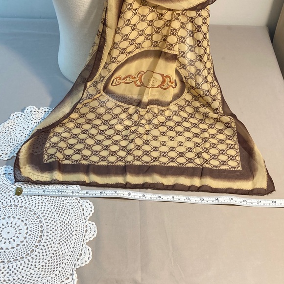 Long Vintage Gucci Silk Scarf - Picture 14 of 14